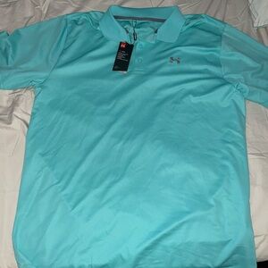 Under Armour Men's Light Blue Polo Shirt
